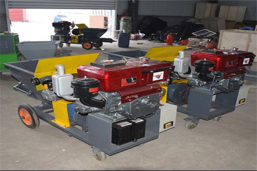 廣興鎮(zhèn)德式內(nèi)外墻面砂漿石膏噴涂機制造廠車間